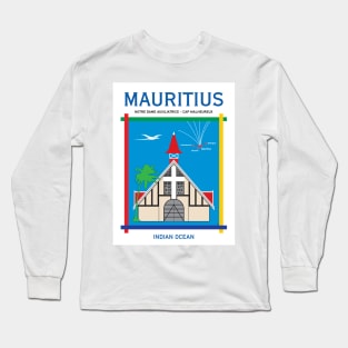 Mauritius Island Port Louis Indian Ocean Travel Vintage Long Sleeve T-Shirt